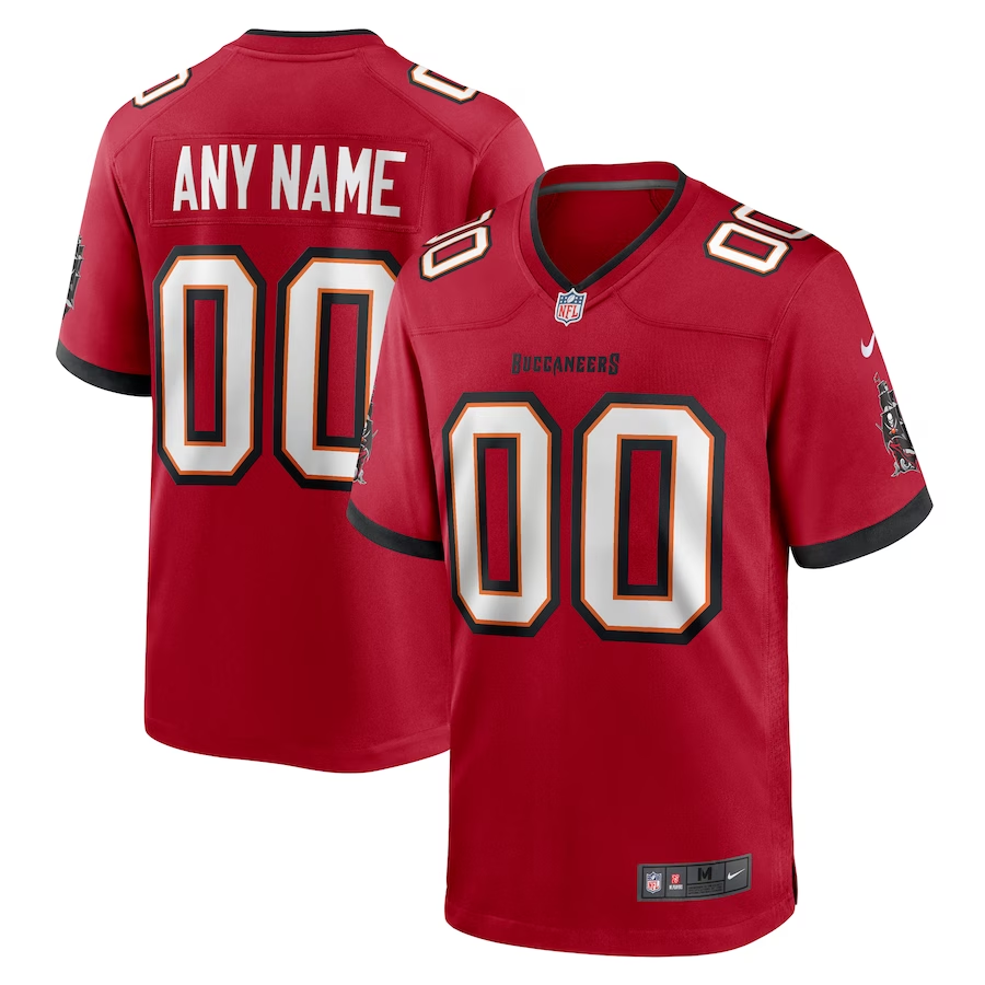 Custom Tampa Bay Buccaneers Red Game jersey