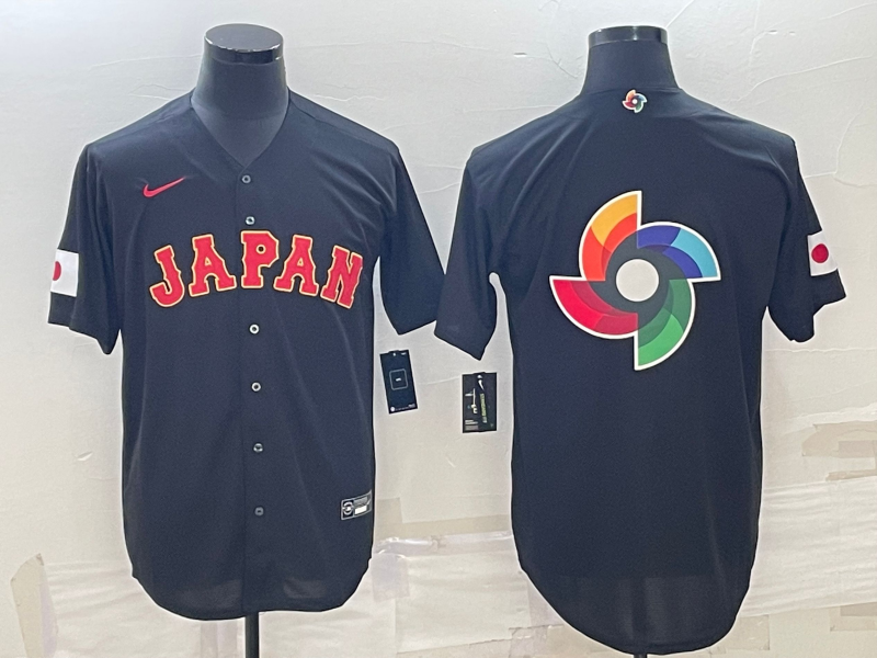 Men's 2023 World Baseball Classic Japan Black jersey