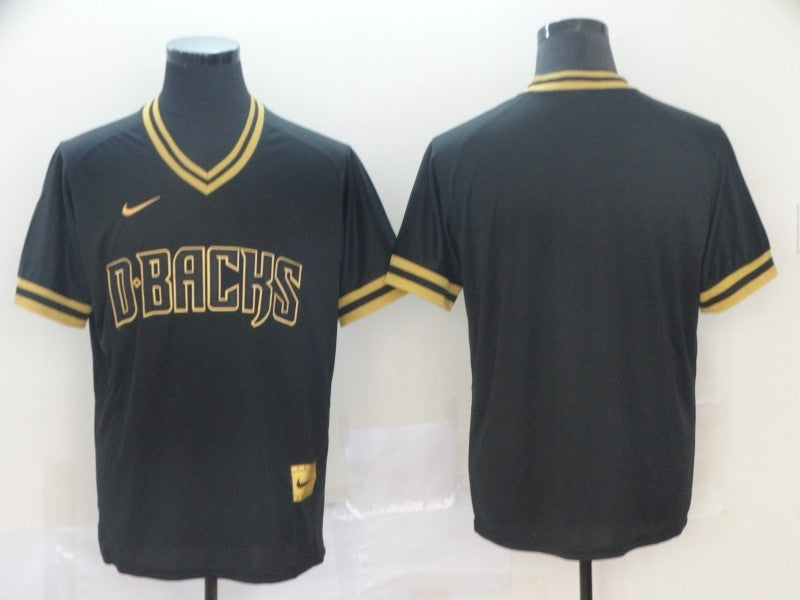 Men's Arizona Diamondbacks Black Alternate Replica Blank jersey