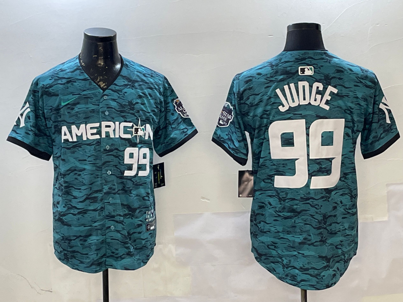 Men's American League Aaron Judge #99 Teal 2023 MLB All-Star Game Limited Player jersey