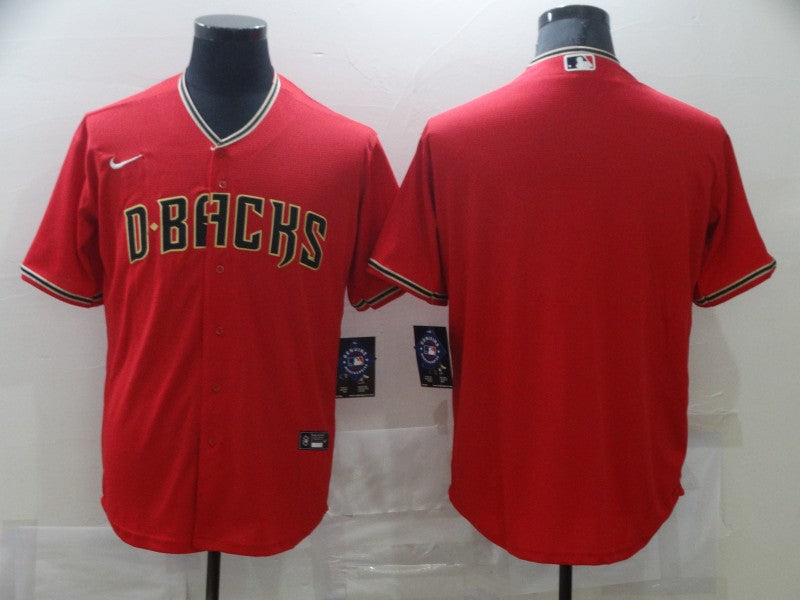 Men's Arizona Diamondbacks Red Replica Blank jersey