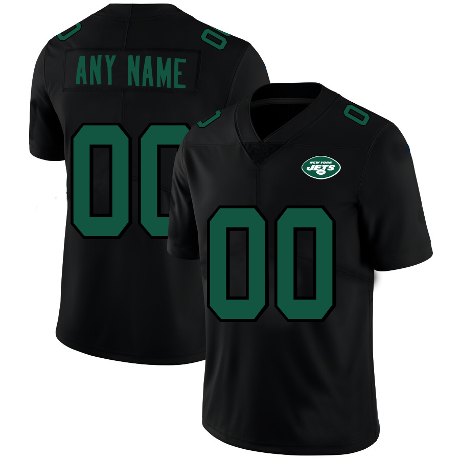 custom New York Jets Football Jerseys Black American Stitched Name And Number Size S to 6XL Christmas Birthday Gift