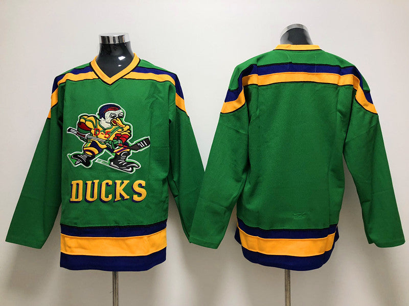 Men's Anaheim Ducks Green Blank jersey
