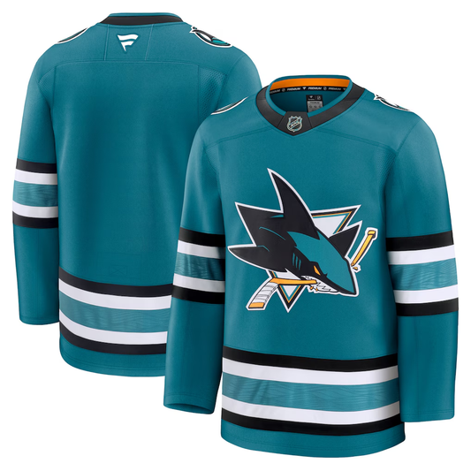 Men's San Jose Sharks Fanatics Teal Home Premium Blank Jersey