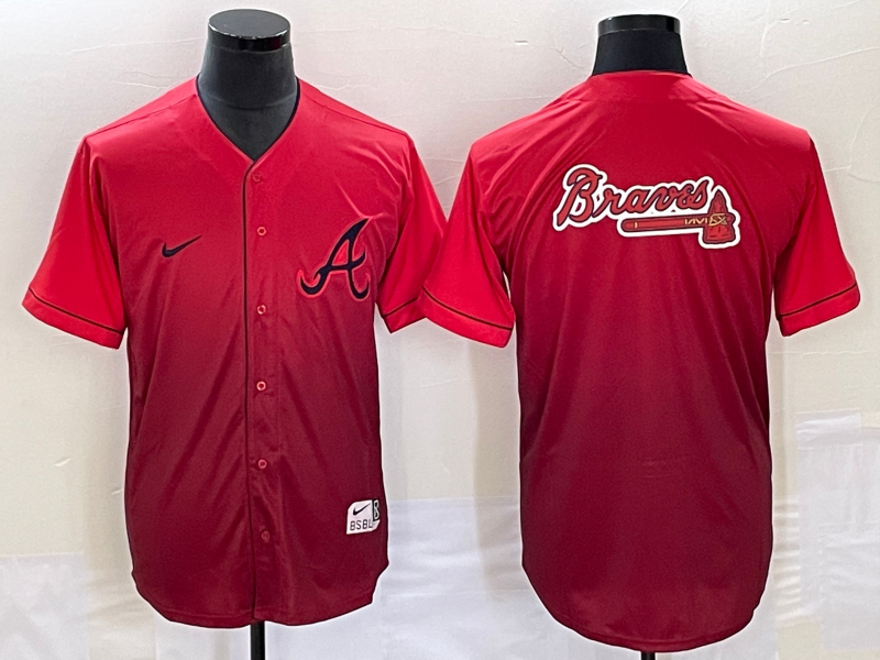 Men's Atlanta Braves Red Replica Player jersey
