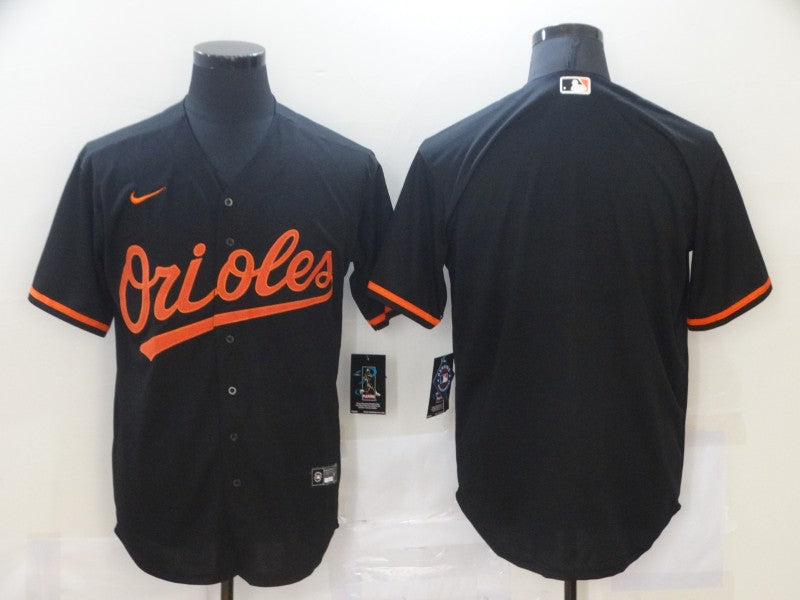 Men's Baltimore Orioles Black Alternate Replica Blank jersey