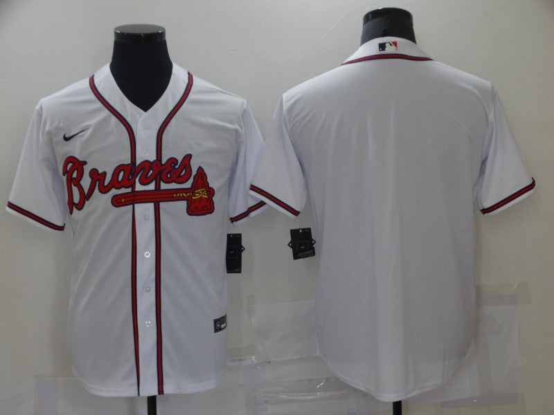 Men's Atlanta Braves White Home Replica Blank jersey