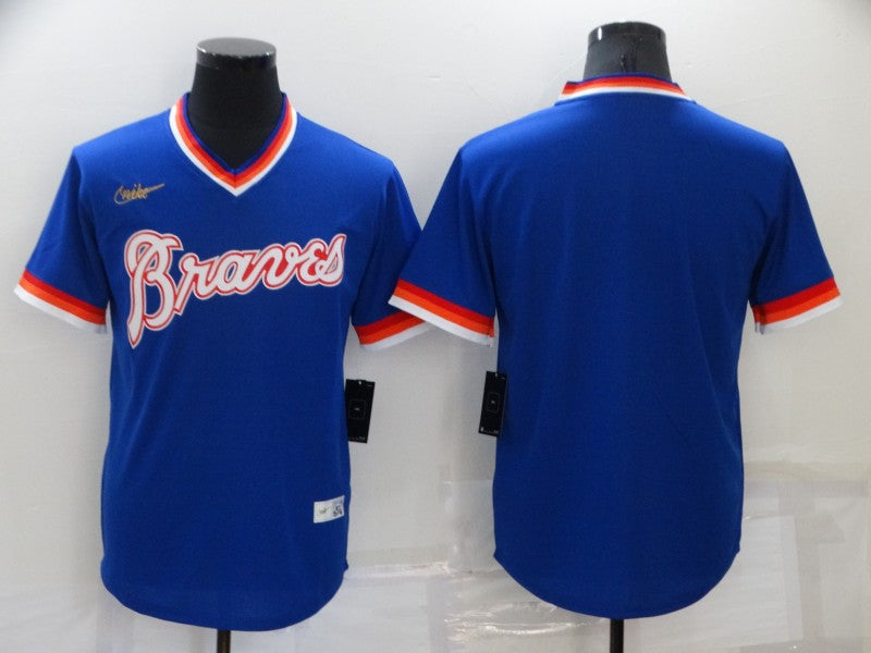 Men's Atlanta Braves Royal Cooperstown Collection Blank jersey