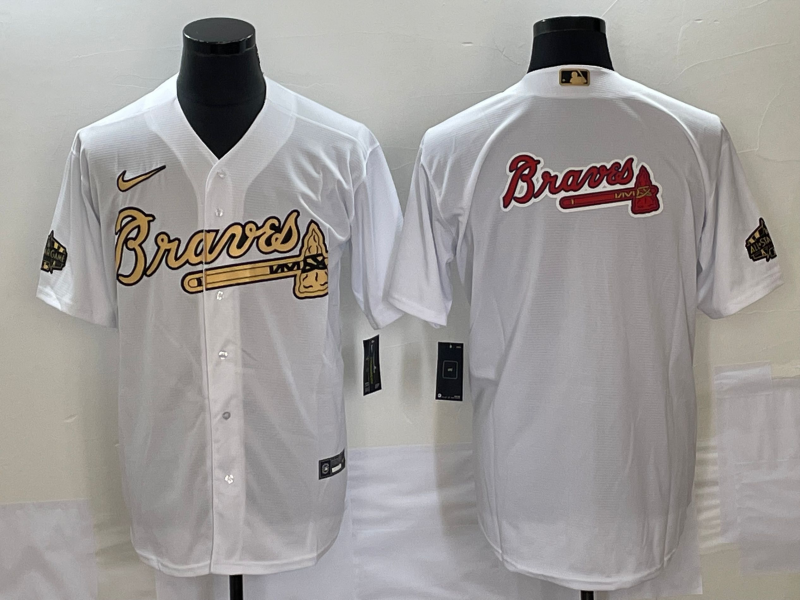 Men's Atlanta Braves White Replica Team jersey
