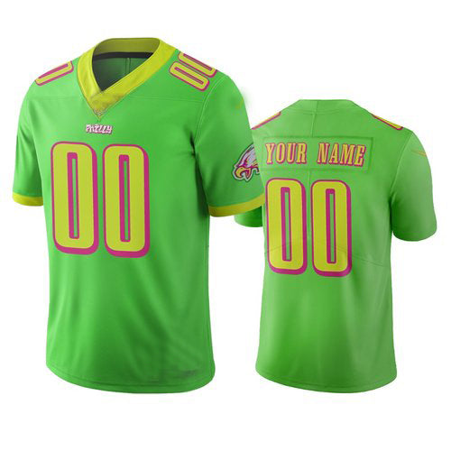 custom Philadelphia Eagles Green Vapor Limited City Edition jersey Stitched American Football Jerseys