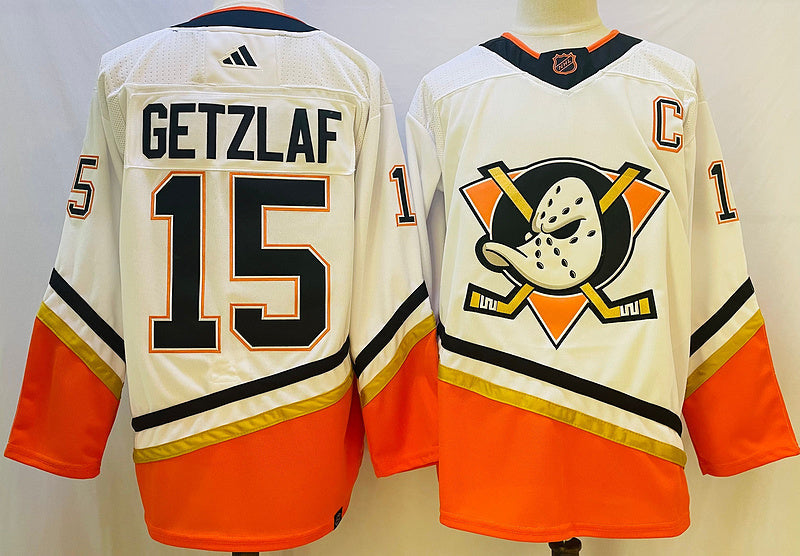Men's Anaheim Ducks Ryan Getzlaf #15 White Game jersey