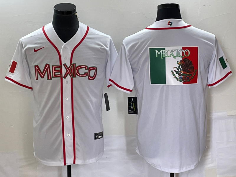 Men's 2023 World Baseball Classic Mexico White jersey