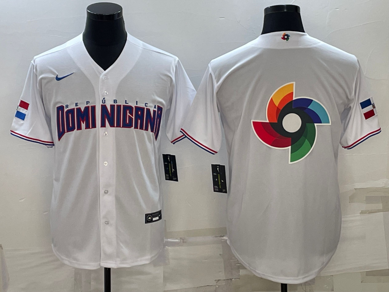 Men's 2023 World Baseball Classic Dominican Republic White jersey