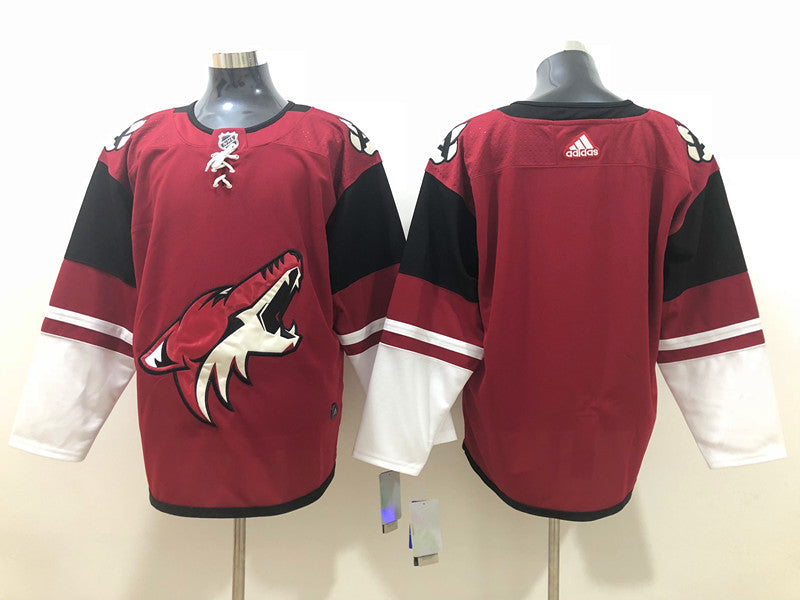 Men's Arizona Coyotes Red Breakaway Home Blank jersey