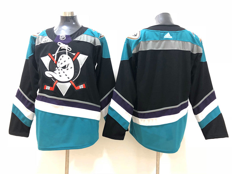 Men's Anaheim Ducks Black Blank jersey