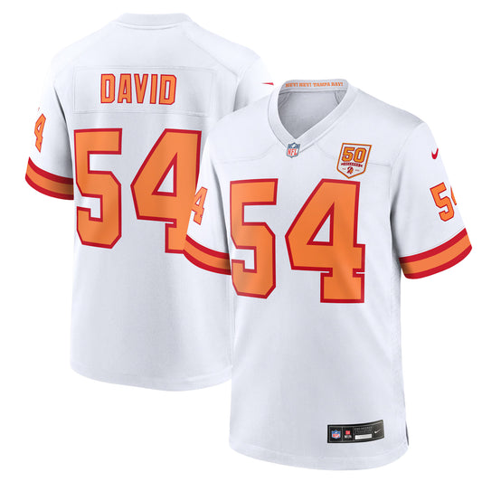 76 Tampa Bay Buccaneers Lavonte David White 50th Season Game Jersey