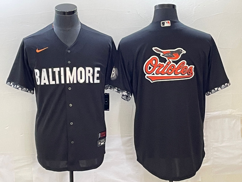 Men's Baltimore Orioles Black 2023 City Connect Replica Team jersey