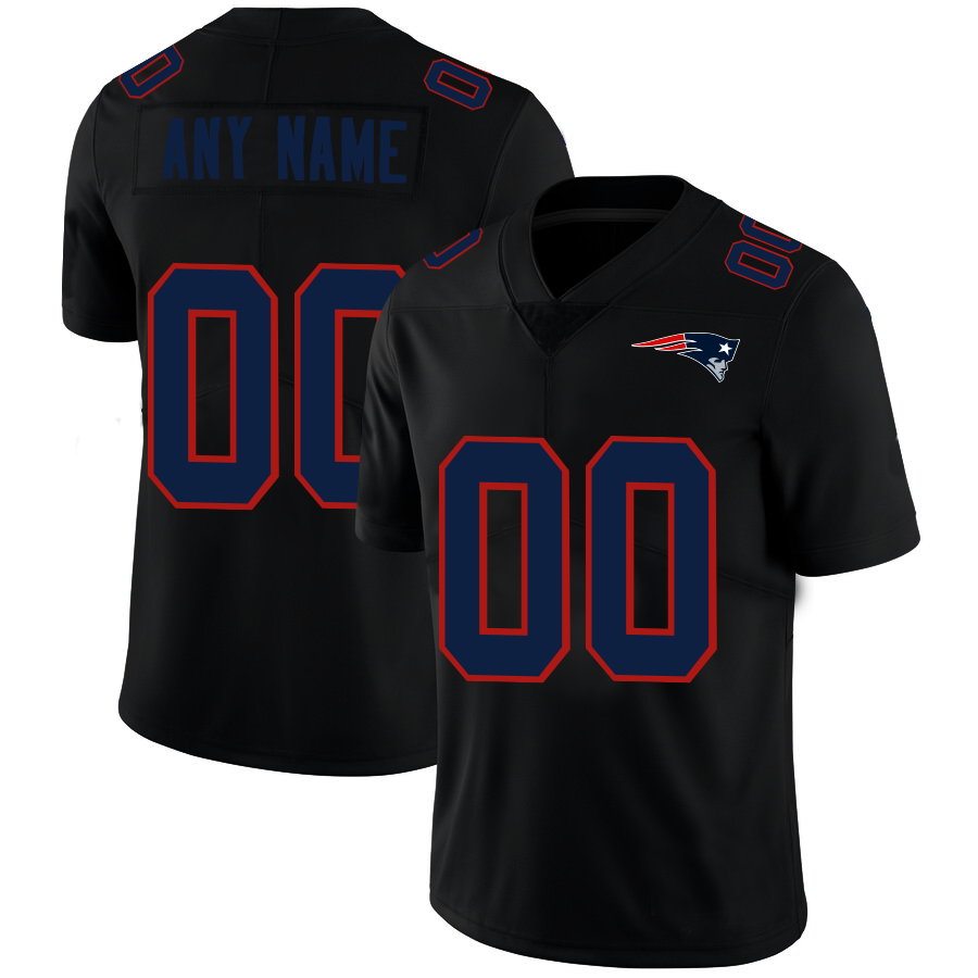 custom New England Patriots Football jerseys Black American Stitched Name And Number Size S to 6XL Christmas Birthday Gift