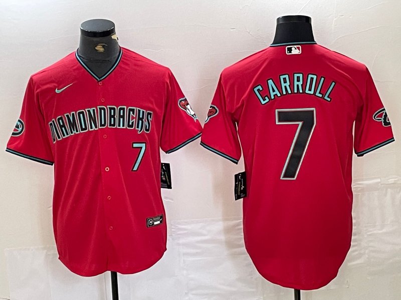 Men's Arizona Diamondbacks Corbin Carroll #7 Red Replica Player jersey