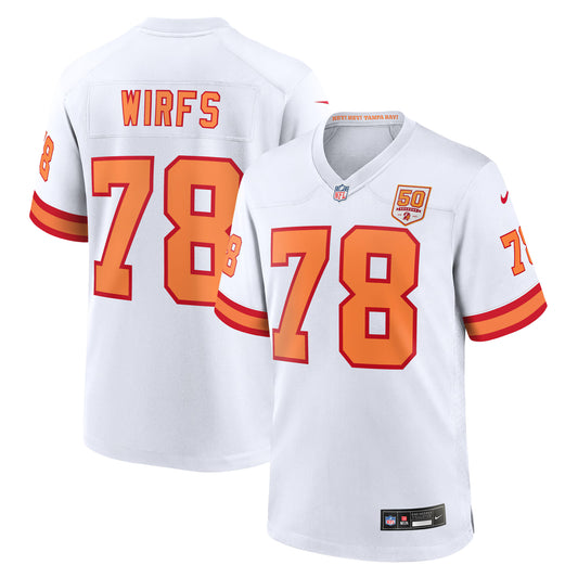 76 Tampa Bay Buccaneers Tristan Wirfs White 50th Season Game Jersey