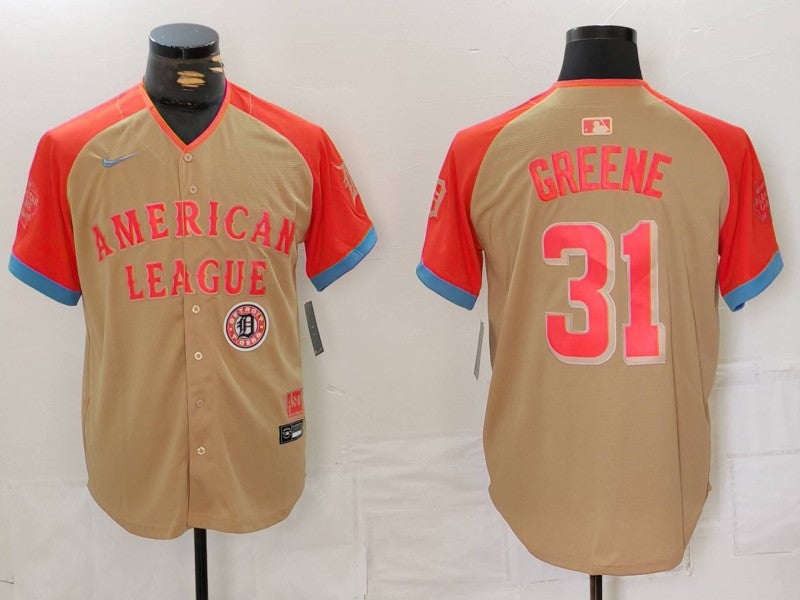 Men's American League Riley Greene #31 Cream 2024 MLB All-Star Game Limited Player jersey