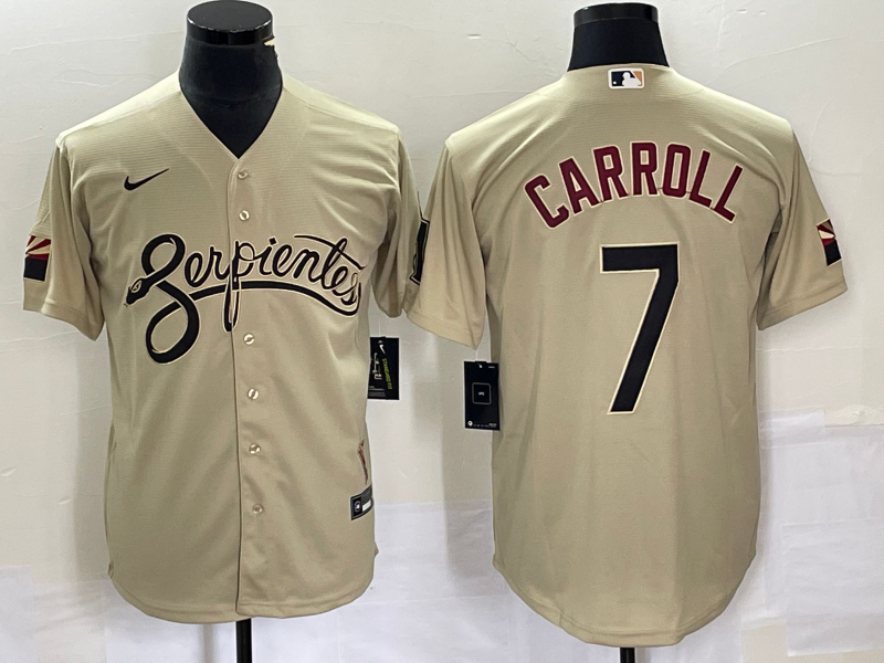 Men's Arizona Diamondbacks Corbin Carroll #7 Sand City Connect Replica Player jersey