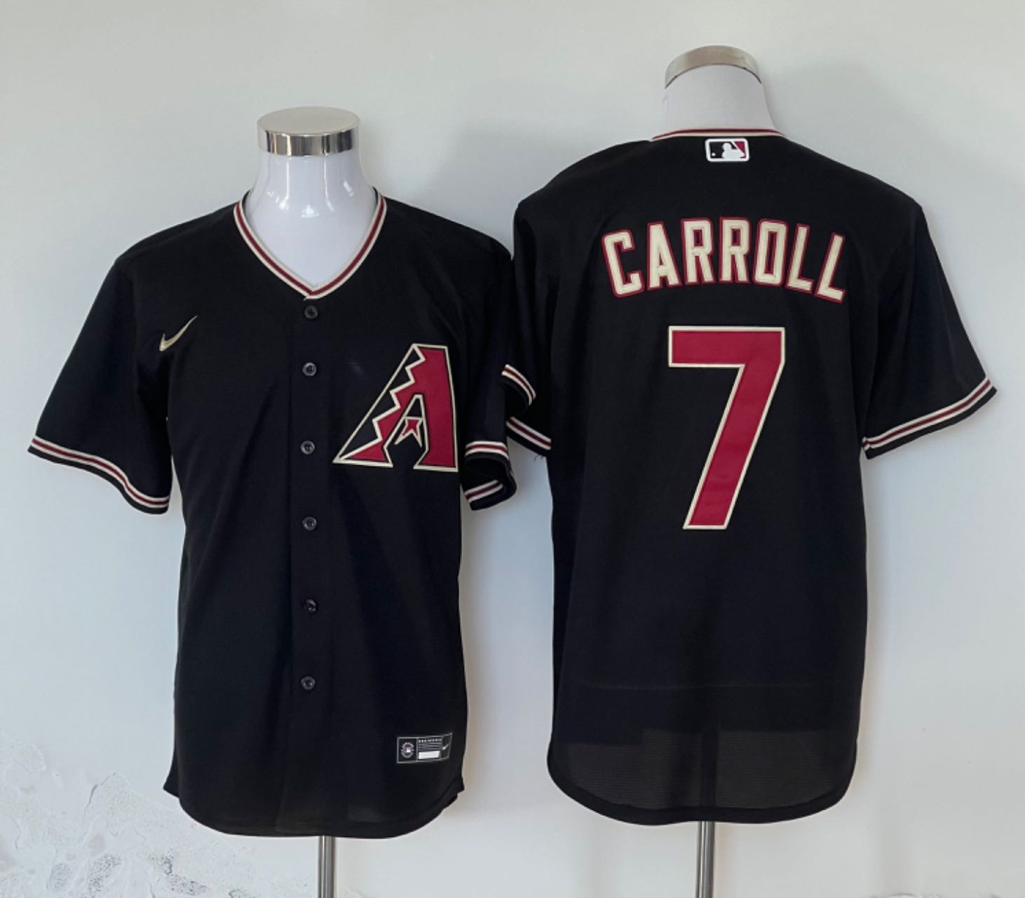 Men's Arizona Diamondbacks Corbin Carroll #7 Black Limited Player jersey