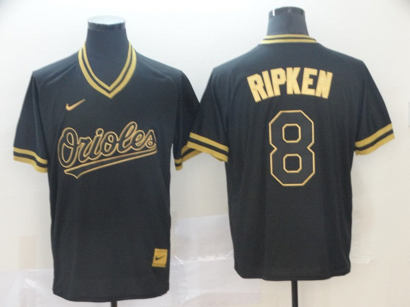 Men's Baltimore Orioles Cal Ripken Jr. #8 Black Authentic Player jersey