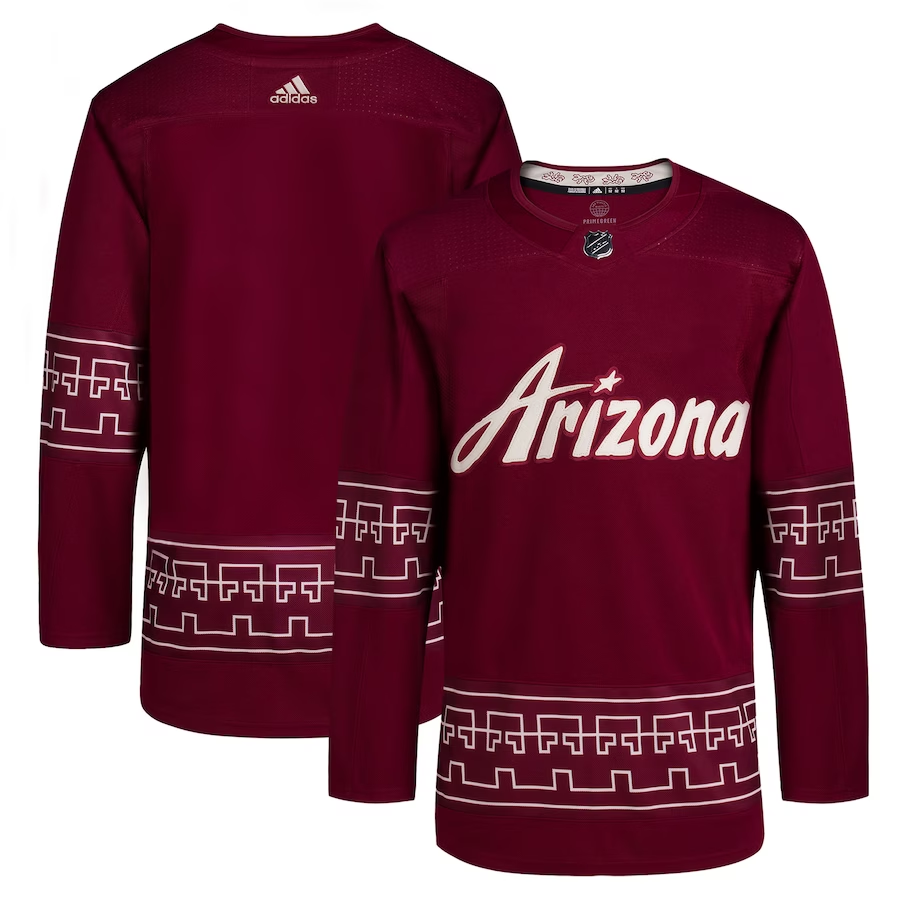 Men's Arizona Coyotes Garnet Alternate 2022/23 Primegreen Authentic Blank jersey