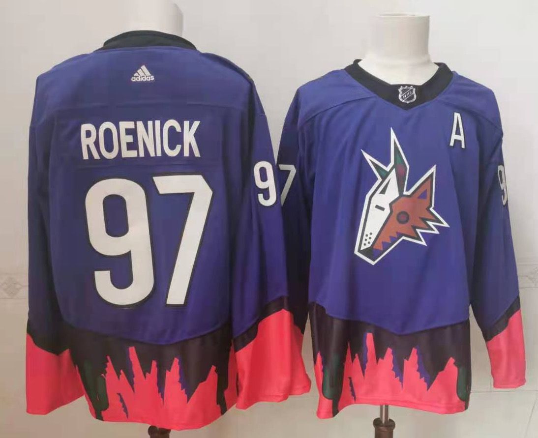 Men's Arizona Coyotes Jeremy Roenick #97 Blue Breakaway Player jersey
