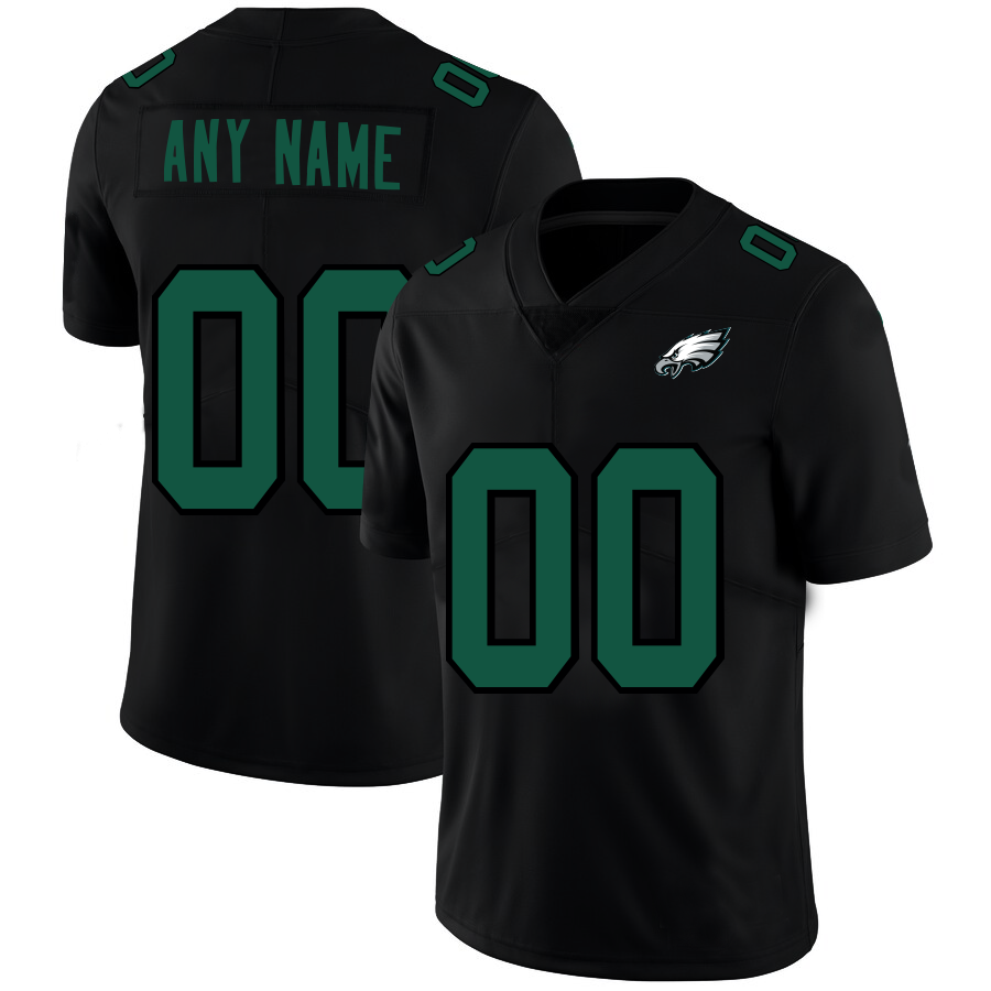 custom Philadelphia Eagles Football Jerseys Black American Stitched Name And Number Size S to 6XL Christmas Birthday Gift
