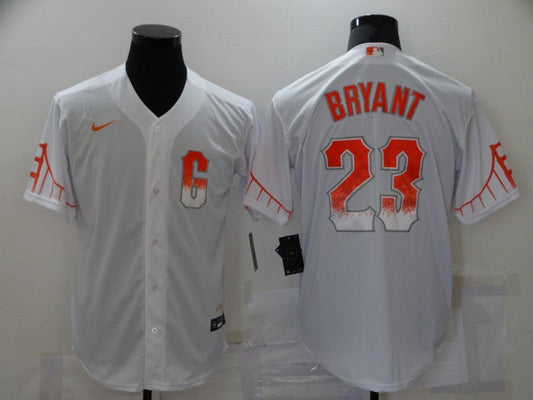 Men's San Francisco Giants Kris Bryant #23 White Replica Baseball Jersey1 City Edition