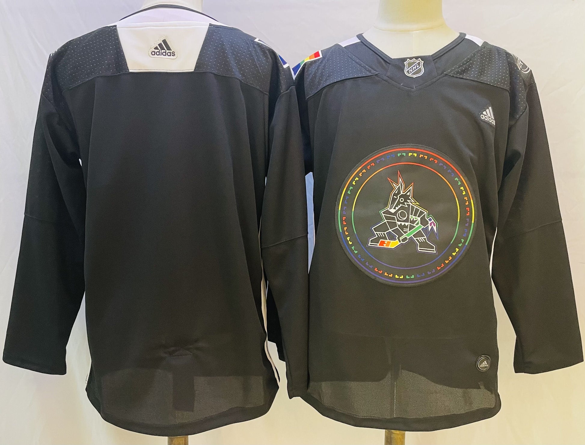 Men's Arizona Coyotes Black Blank Player jersey
