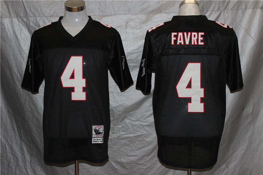 Men's Atlanta Falcons Brett Favre Mitchell & Ness Black Legacy Replica jersey