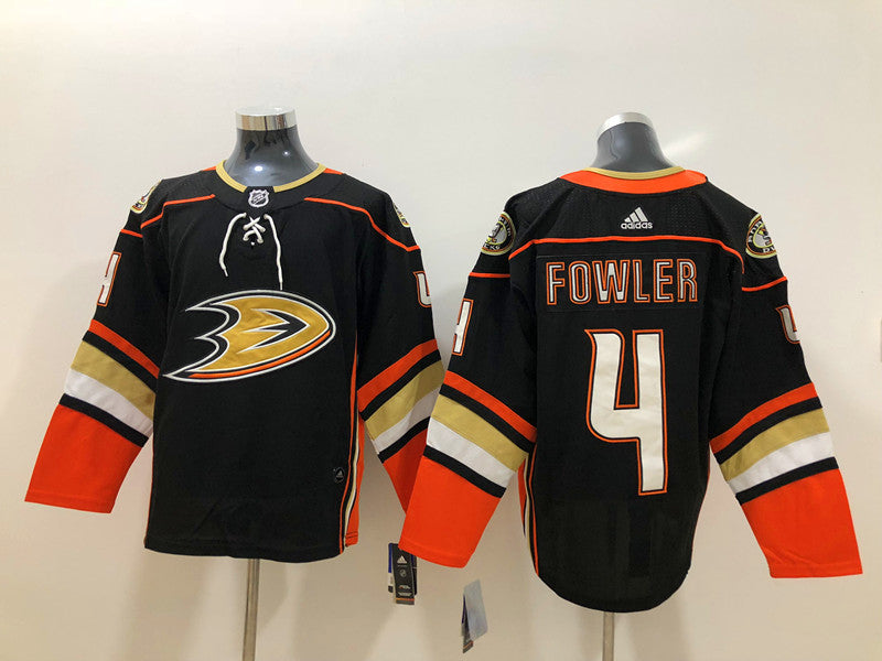 Men's Anaheim Ducks Cam Fowler #4 Black Breakaway Player jersey
